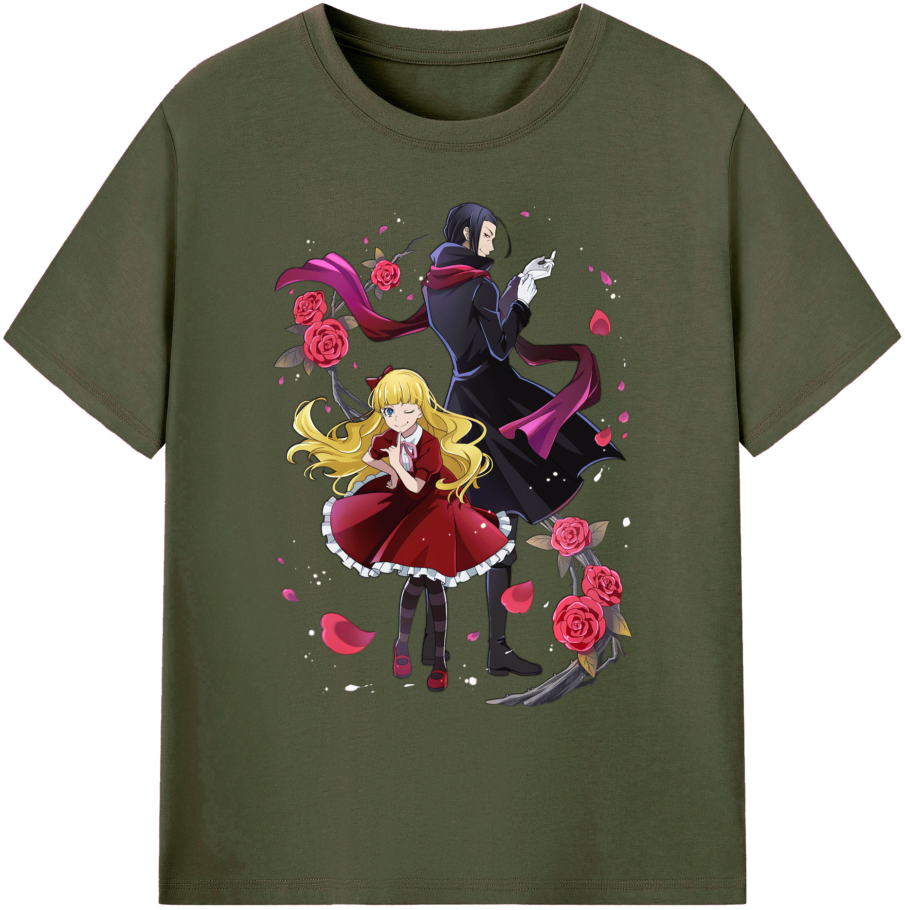（画像用） 文豪ストレイドッグス Bungo Stray Dogs 綿100％ メンズ半袖Tシャツ｜肌触りやわらか＆通気性